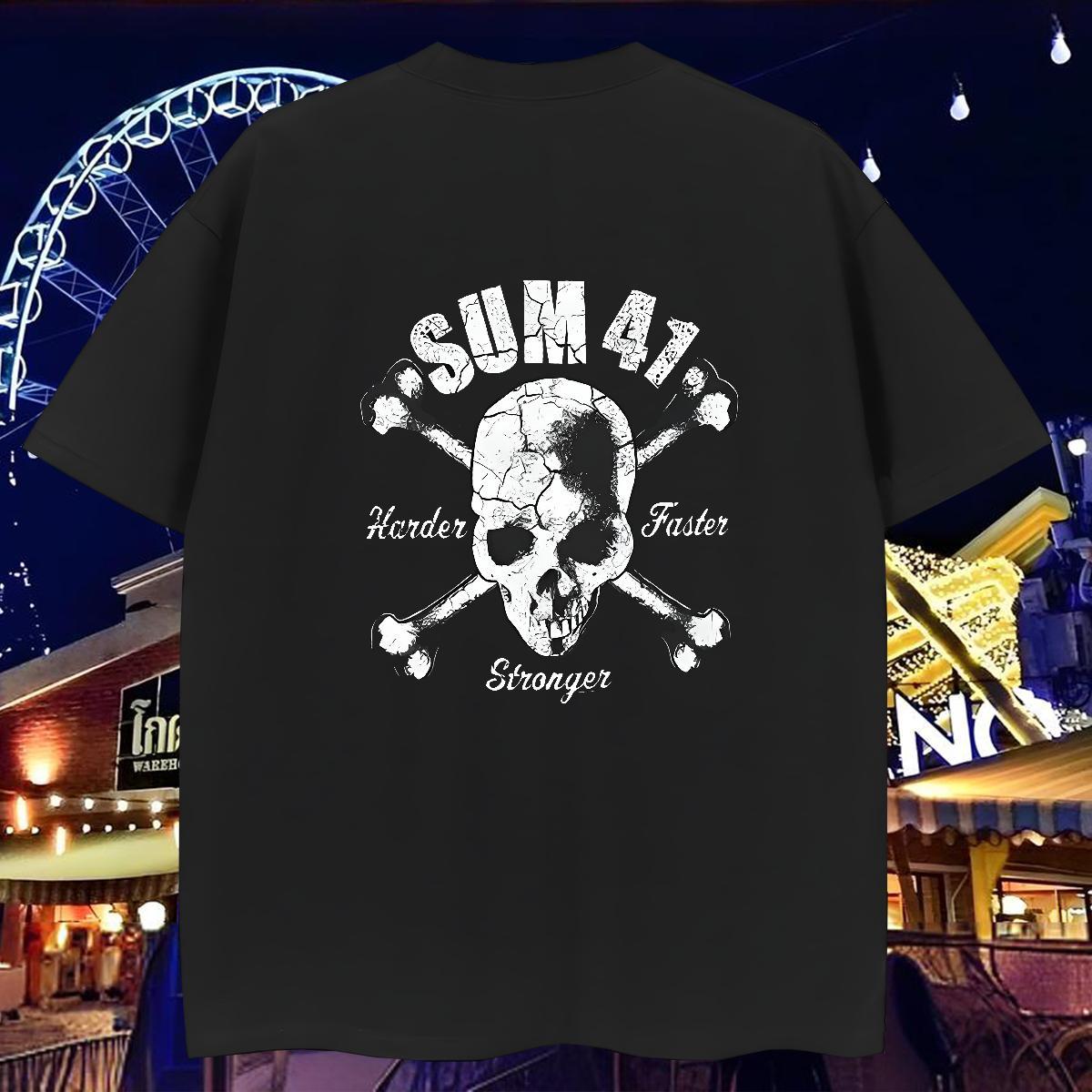 Loose Fit T shirt 100% Cotton 230g skull Beach Custom Anime Breathable Tshirt for Man Woman Stylist Tshirts