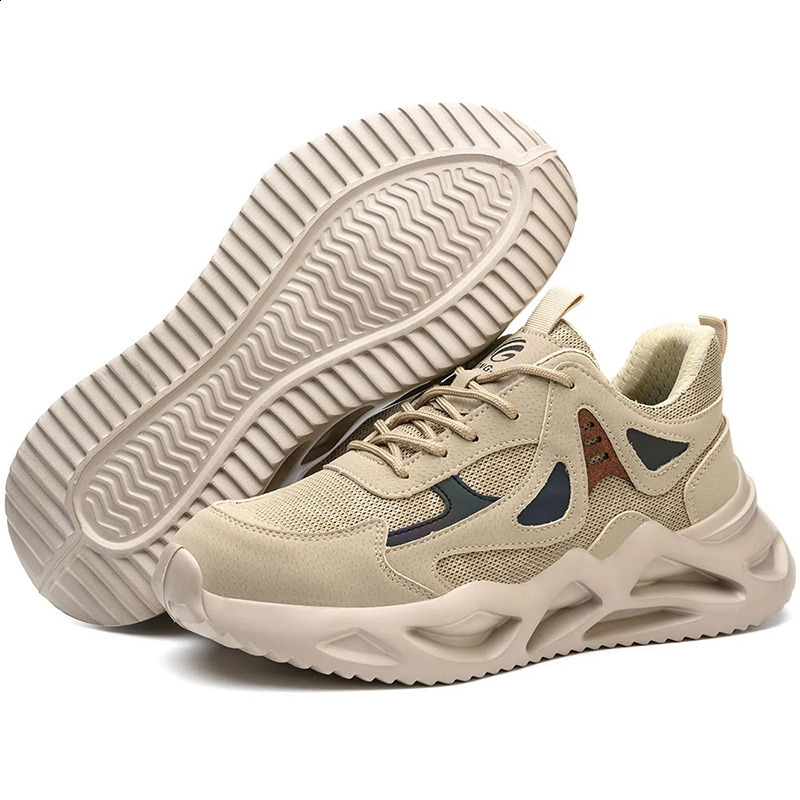 Safety Steel Lightweight Men Work Toe Cap Working Boots Sneakers Man Women Breathable Construction Shoes 240