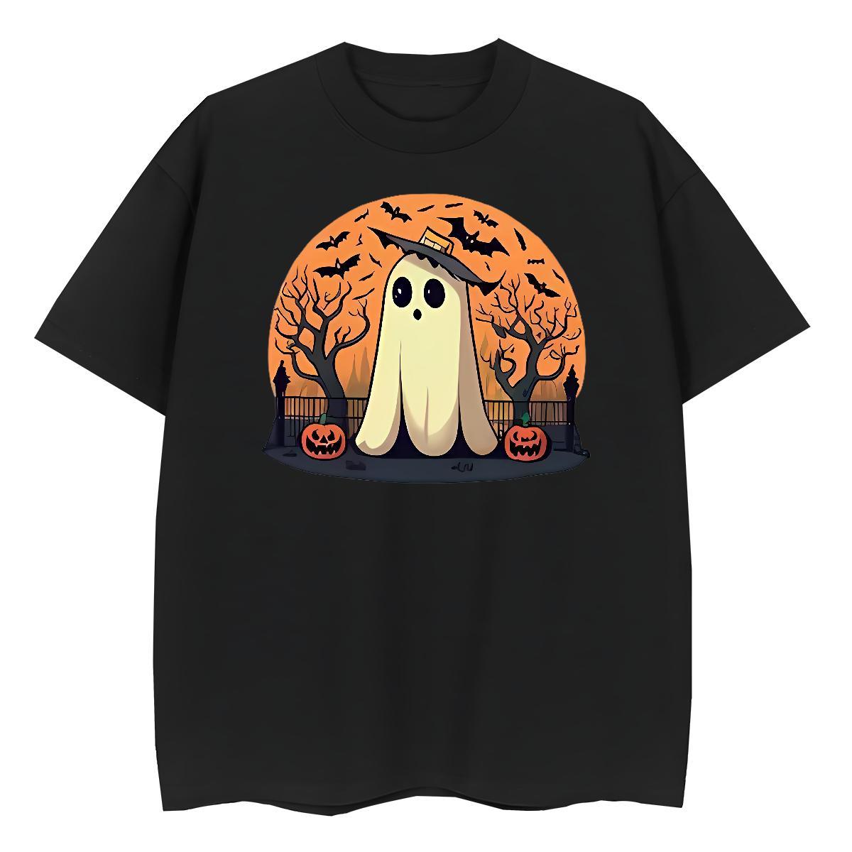 Fashion Designer Men Clothes T-Shirt halloween Outdoor 230g 100% Cotton Tops Tees Crew Neck Breathable Classic Men T Shirts Floral Print