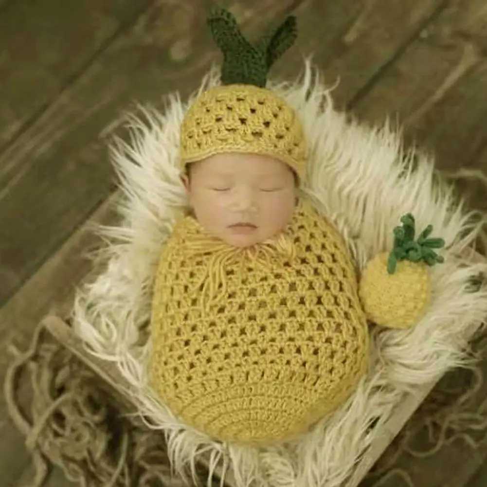 1 Set Infant Sleeping Sack Eye-catching Woolen Yarn Newborn Baby Boys Girls Sleeping Bag Cute Photography Outfits Shooting Props M240824