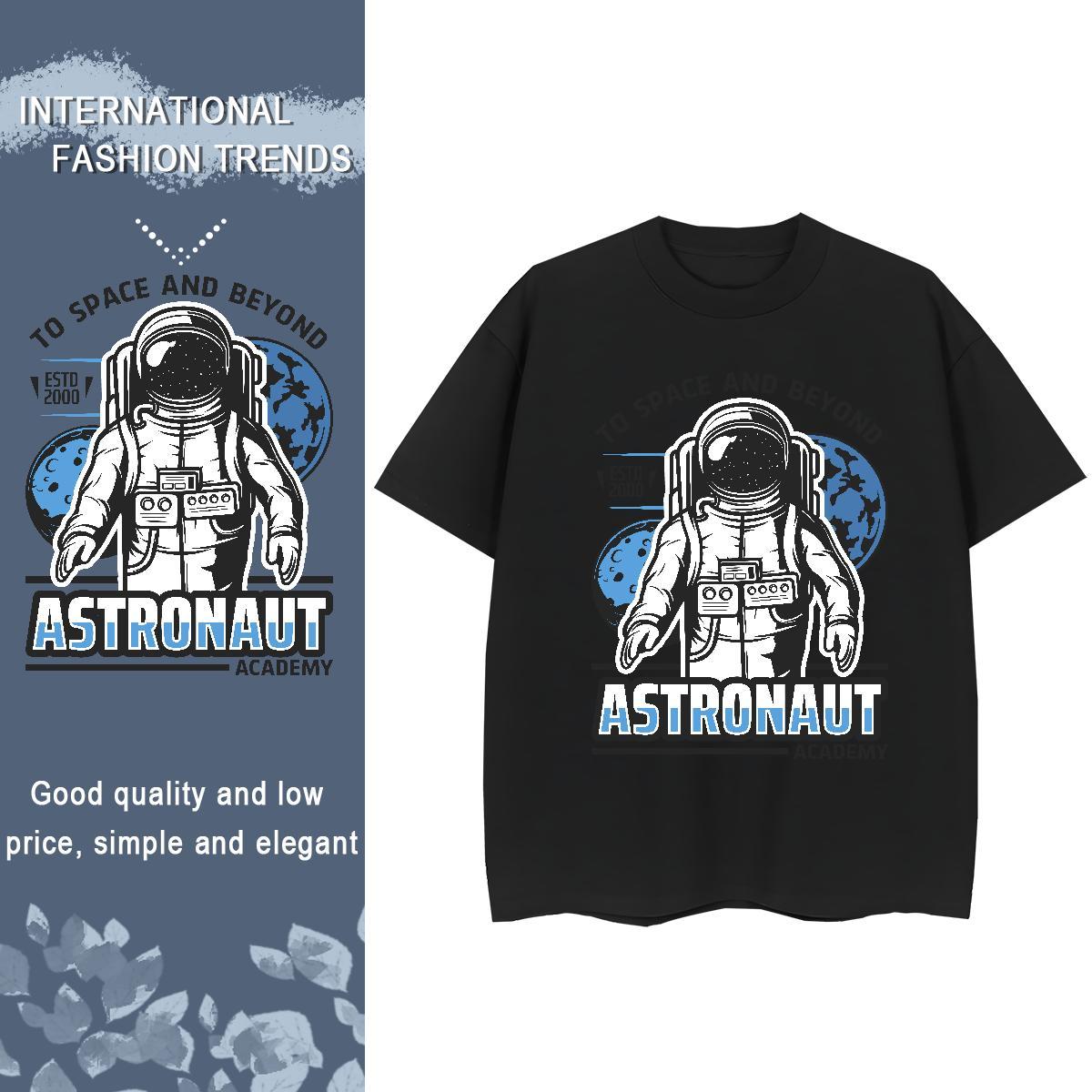 Soft Tshirt for Man Woman 230g Cotton universe Sports Street Wear T shirt Breathable Crew Neck Custom Printed Clothings