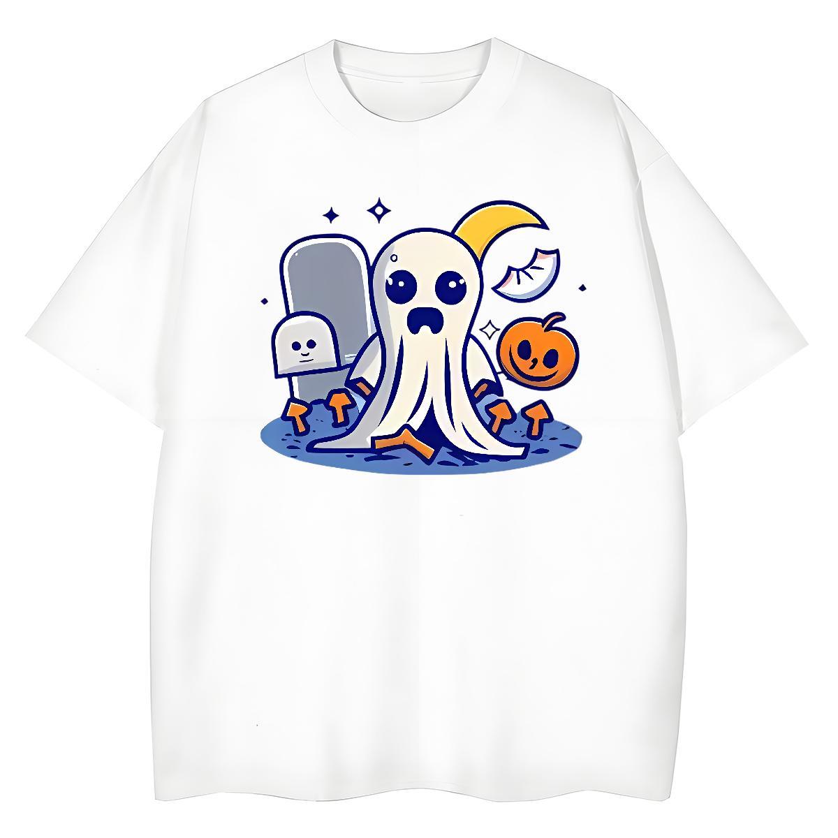 Classic Casual Men Tops Tees monster Beach 230g Pure Cotton Tshirts Breathable Short Sleeve Unisex Men T Shirts Custom Print Oversized