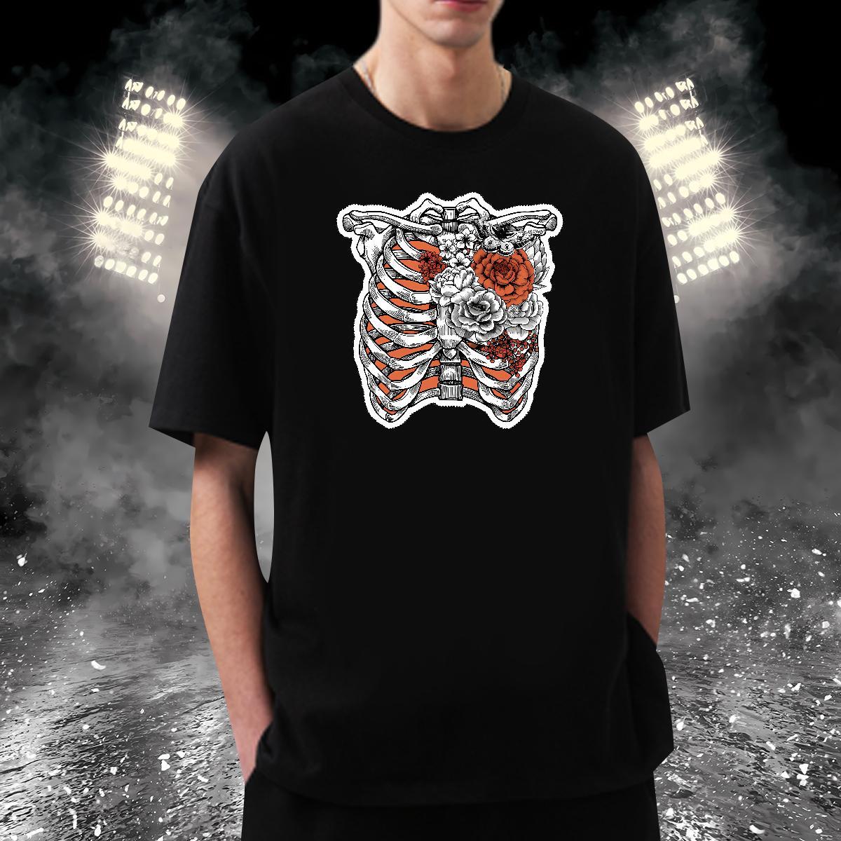 Popular Mens T Shirts 100% Cotton 230g skull Sport Plus Size Cartoon Breathable Soft Men Clothes T-Shirt Free Shipping Clothings