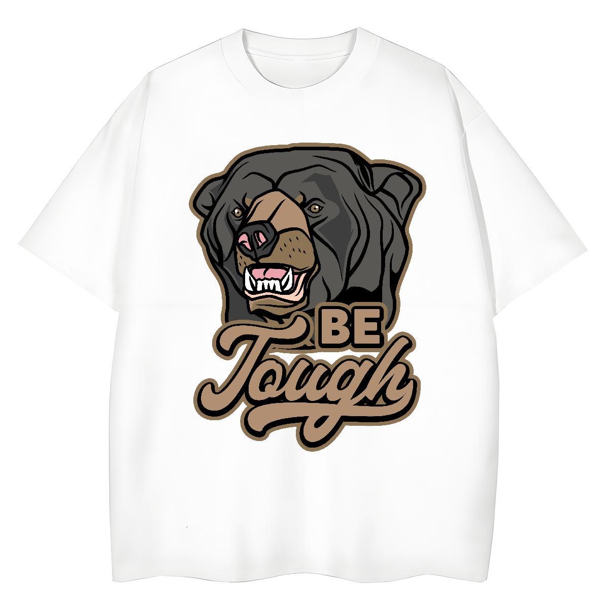 Designer Fashion Men Tops Tees angry High Street Hip Hop 100% Cotton 230g Polos Breathable Crew Neck Popular Man T Shirts Black White