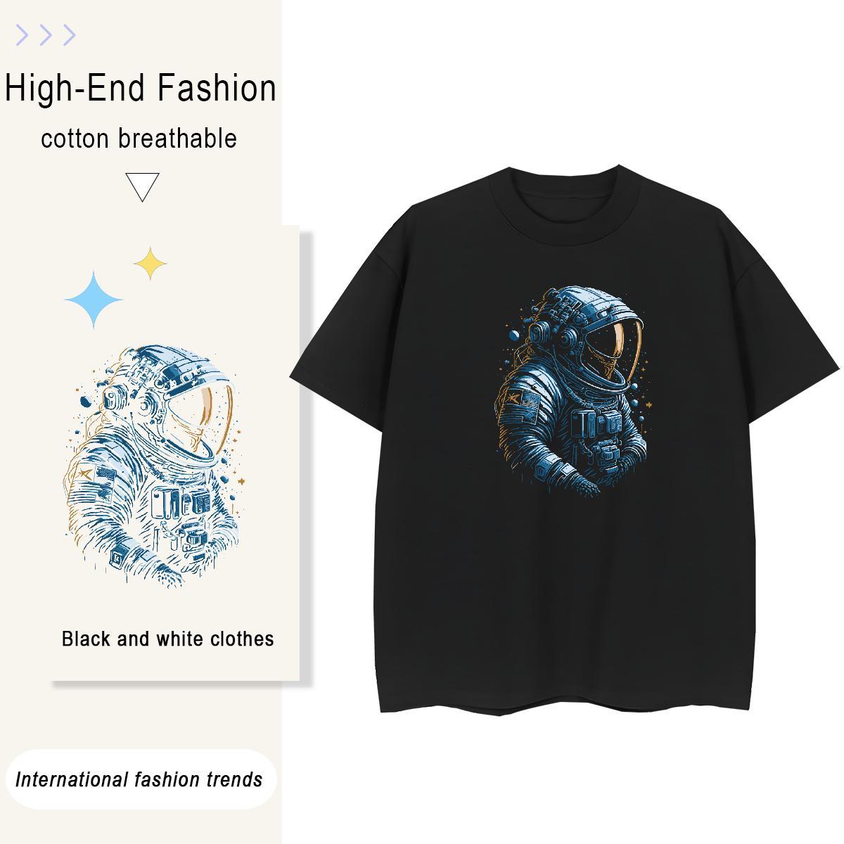 5A Women Tshirts 230g Pure Cotton universe Outdoor T Shirts Women Breathable Short Sleeve DIY Logo Tee Shirt