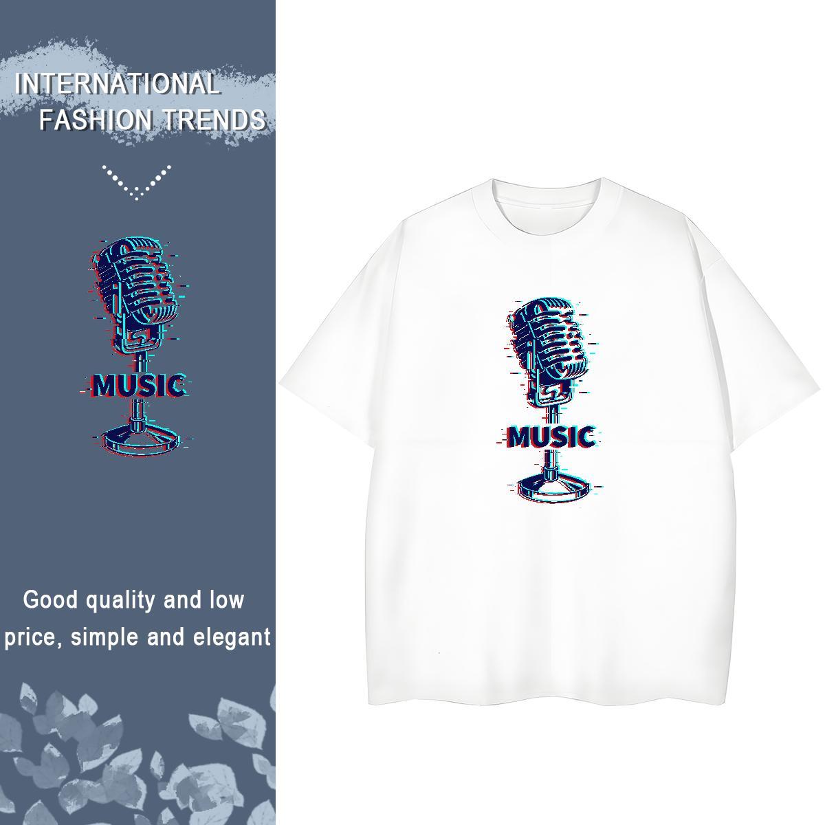 Cool Design Mens T Shirts 230g Pure Cotton tool Casual Beach White Plus Size Breathable Short Sleeve Couples T Shirts DIY Customized Tees Shirts