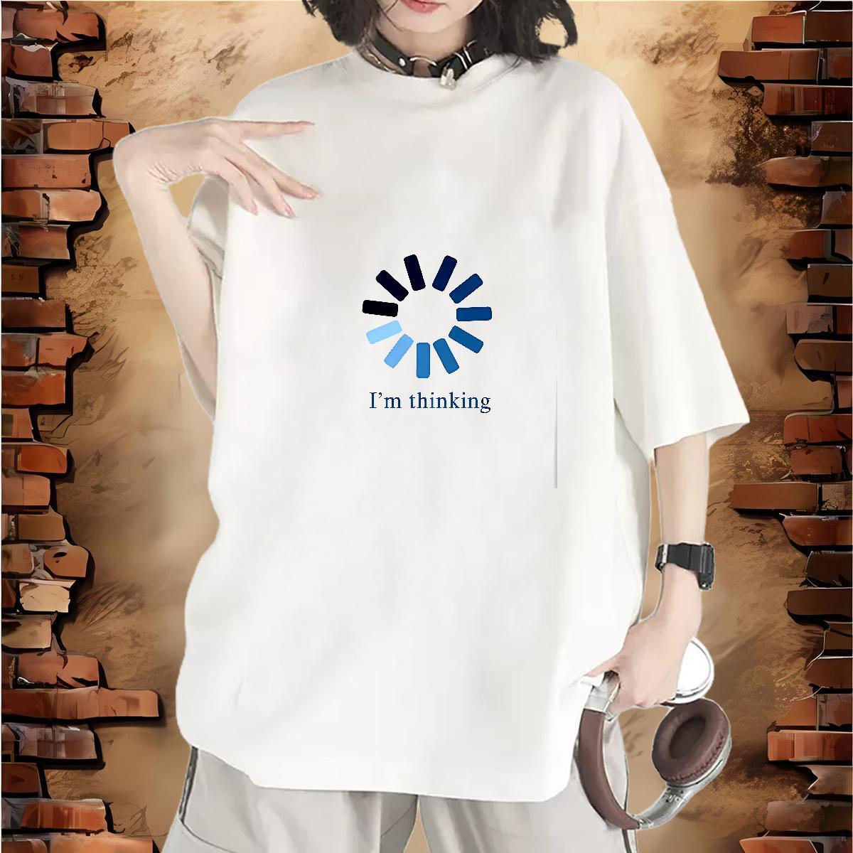 5A Lady T shirt 230g 100% Cotton letter Beach T-Shirts Comfortable Custom Cartoon Wear