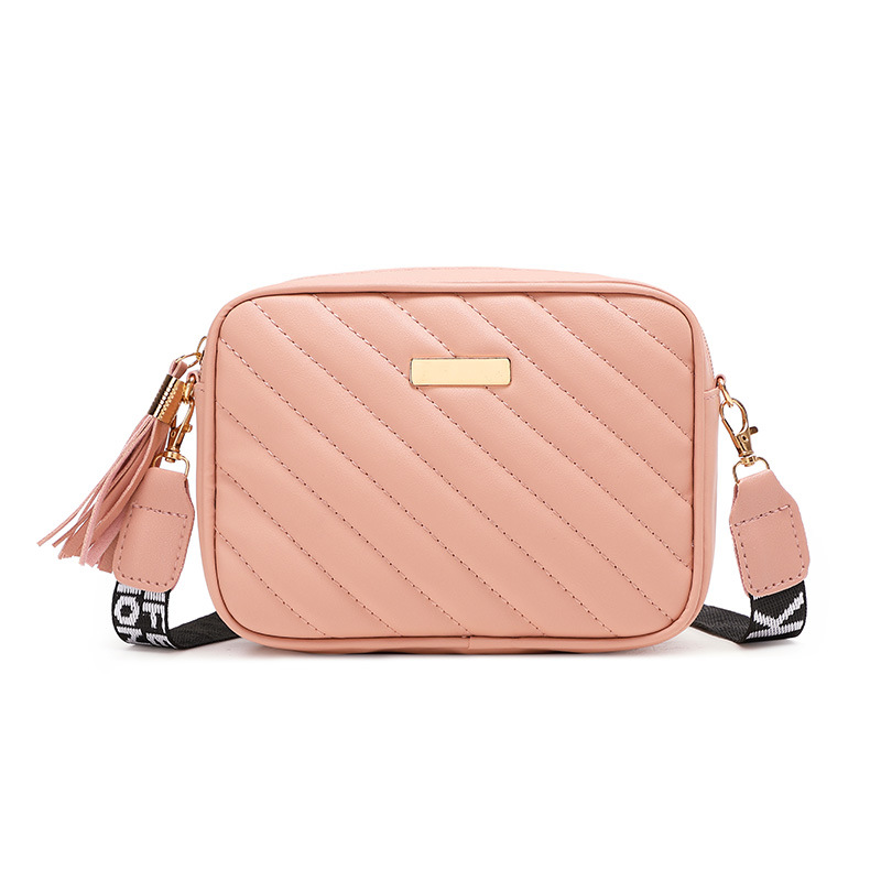 Korean version of small bag women embroidered small square bag 2024 new summer women fashion single shoulder crossbody bag