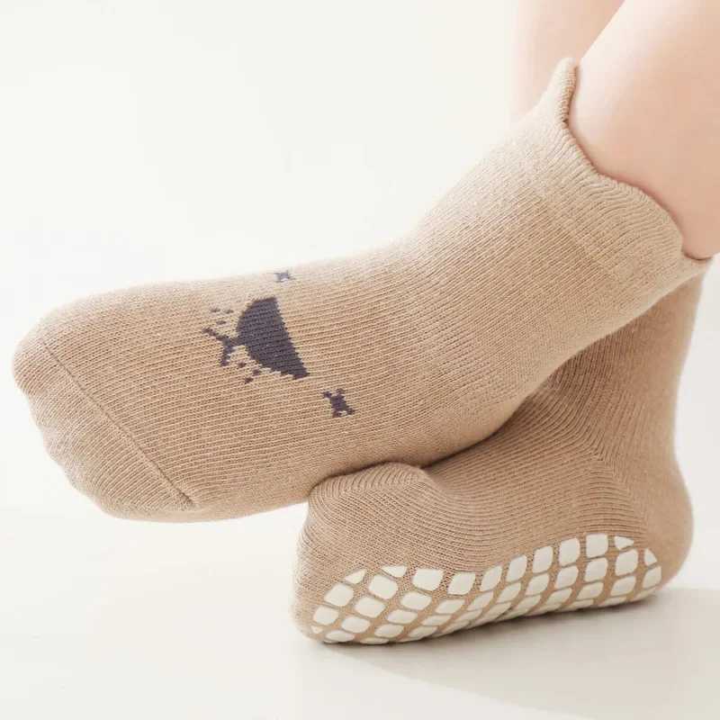 Spring Summer Autumn Baby Girls Socks Children Kids Floor Socks Boy Non-Slip Toddler Trampoline Socks Newborn Cartoon Shoes CL240824