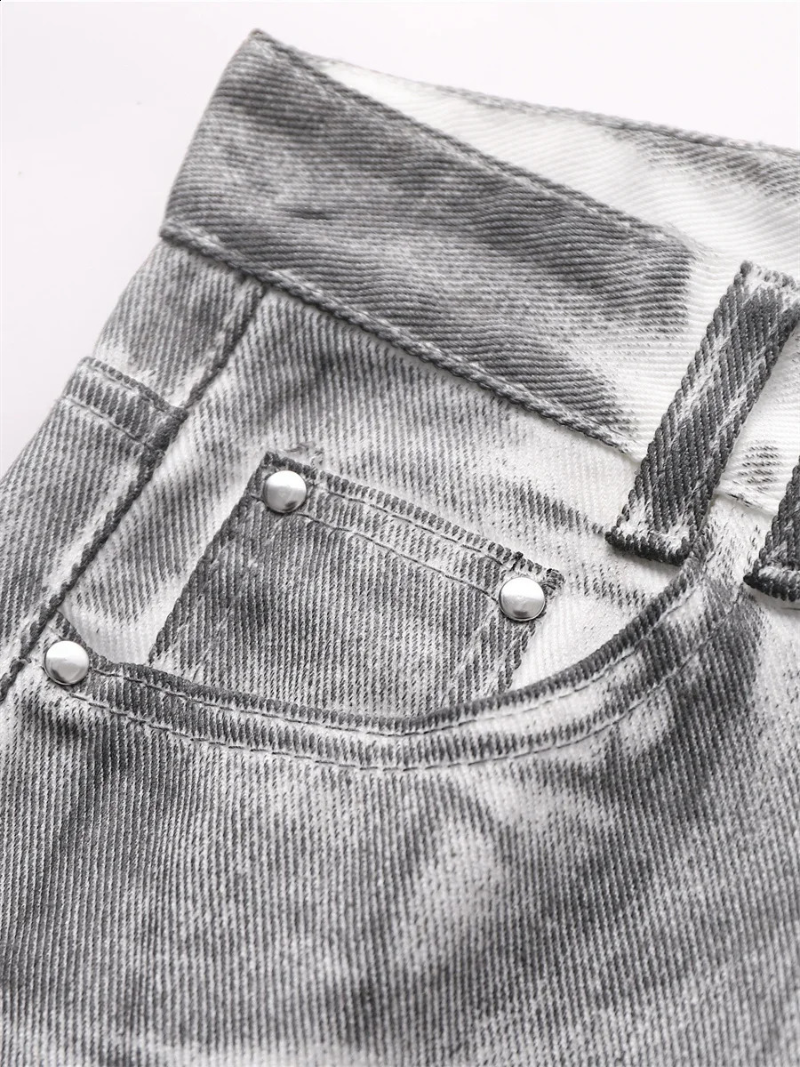 ner jeans womens Dirty Fit Y2k fashion bag American retro wide leg Grunge style destroyed washed white denim pants 240823