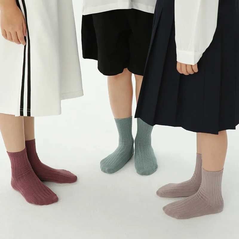 5 Pairs/Lot Children Socks Boy Girl Cotton Fashion Breathable Socks Four Seasons High Quality 1-12 Years Kids Birthday Gift CL240824