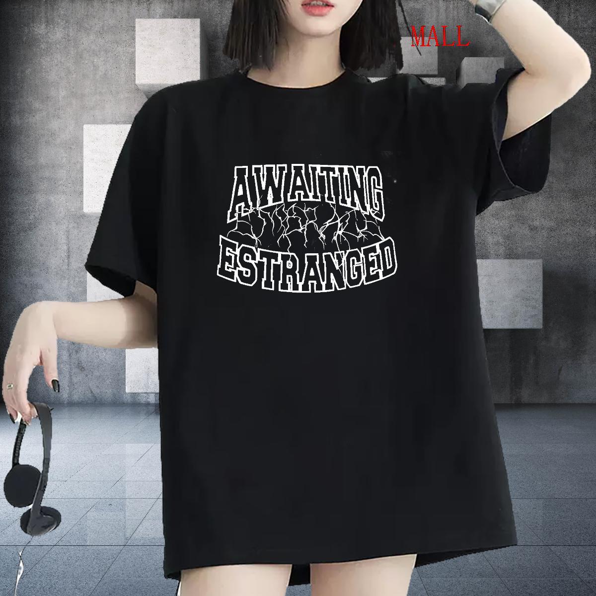 Free Shipping Tshirt for Man Woman 230g 100% Cotton letter Street Wear Womens T Shirts Crew Neck Anime Print Clothes Shirt