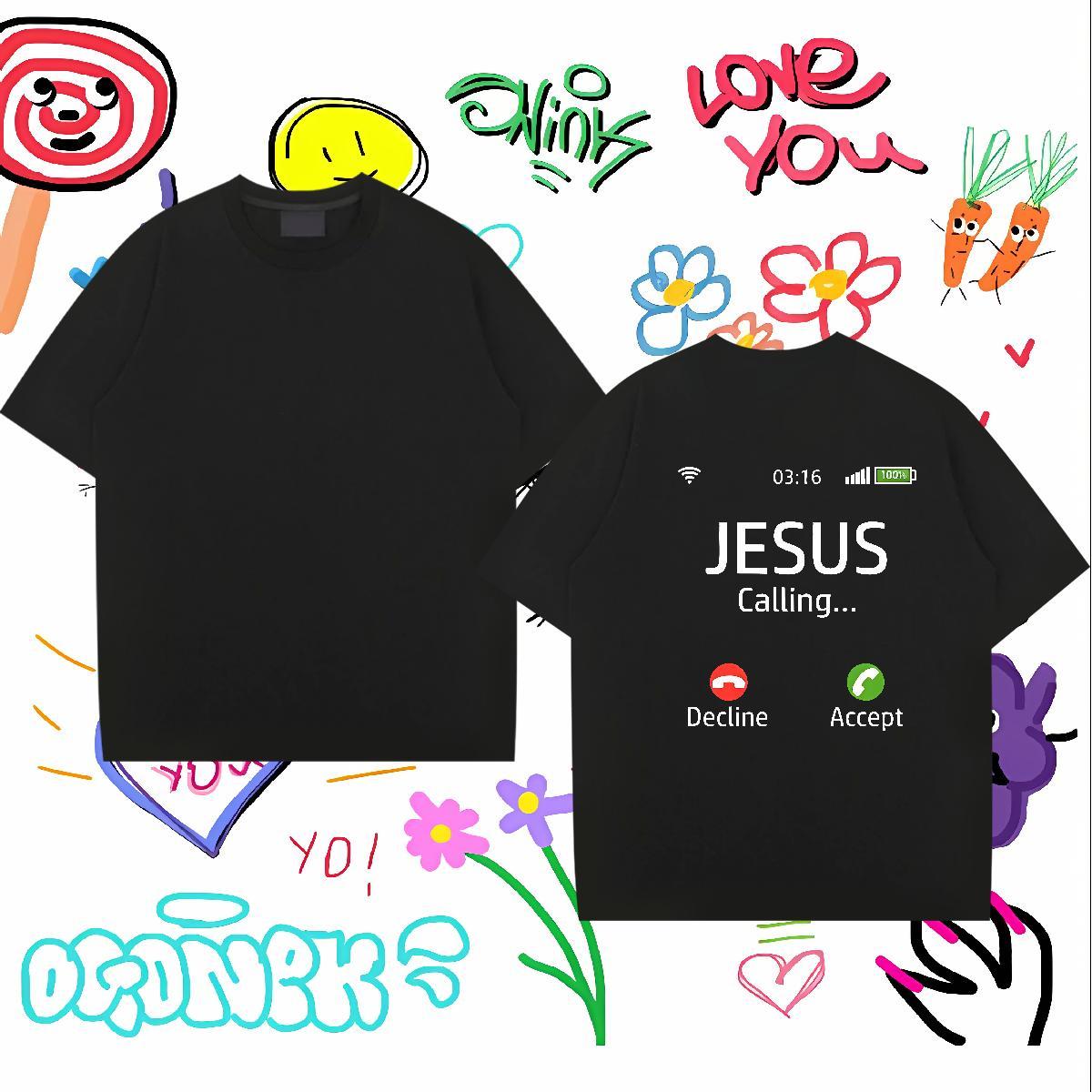 Wholesale T-Shirts for Men 230g Pure Cotton letter Summer Casual Cartoon Printing L-4XL Breathable Soft Mens Tshirts 2024 DIY Clothings
