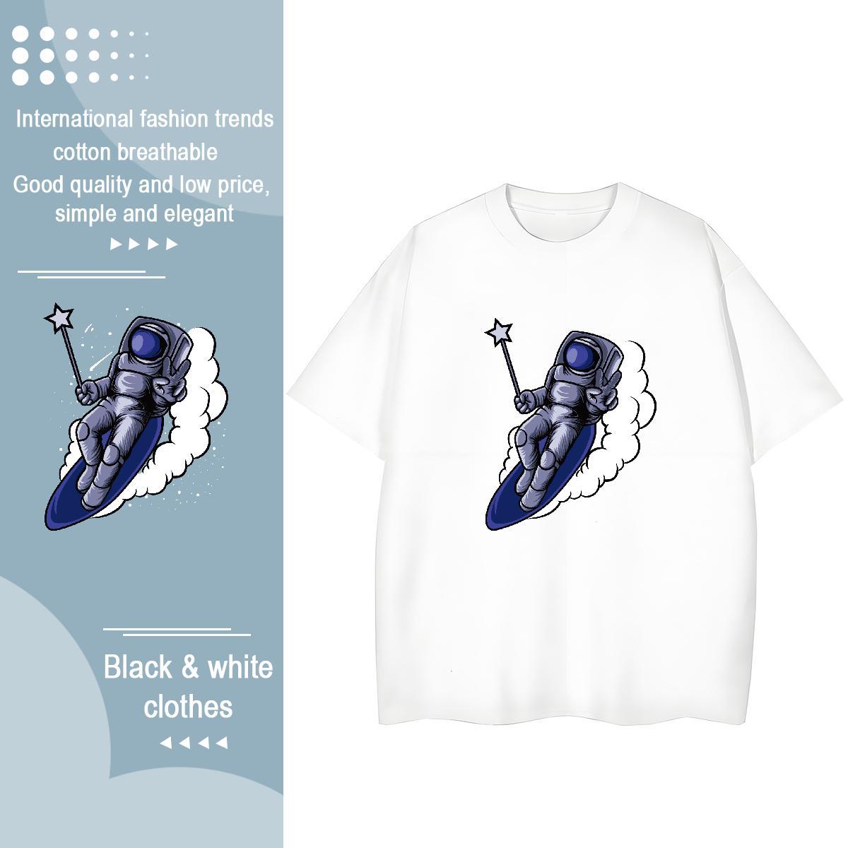 Designer Nice Lady T shirt 100% Cotton 230g universe Sports Street Wear Woman T Shirts Comfortable Anime Print Tee Shirt