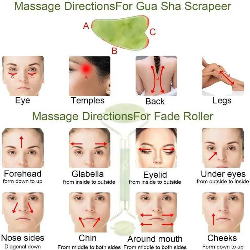Pink Gua Sha Roller Massager Rose Scraping Facial Skin Beauty Care Resin Guasha Board for Body Scraping Face Massage Tool Set CL240824