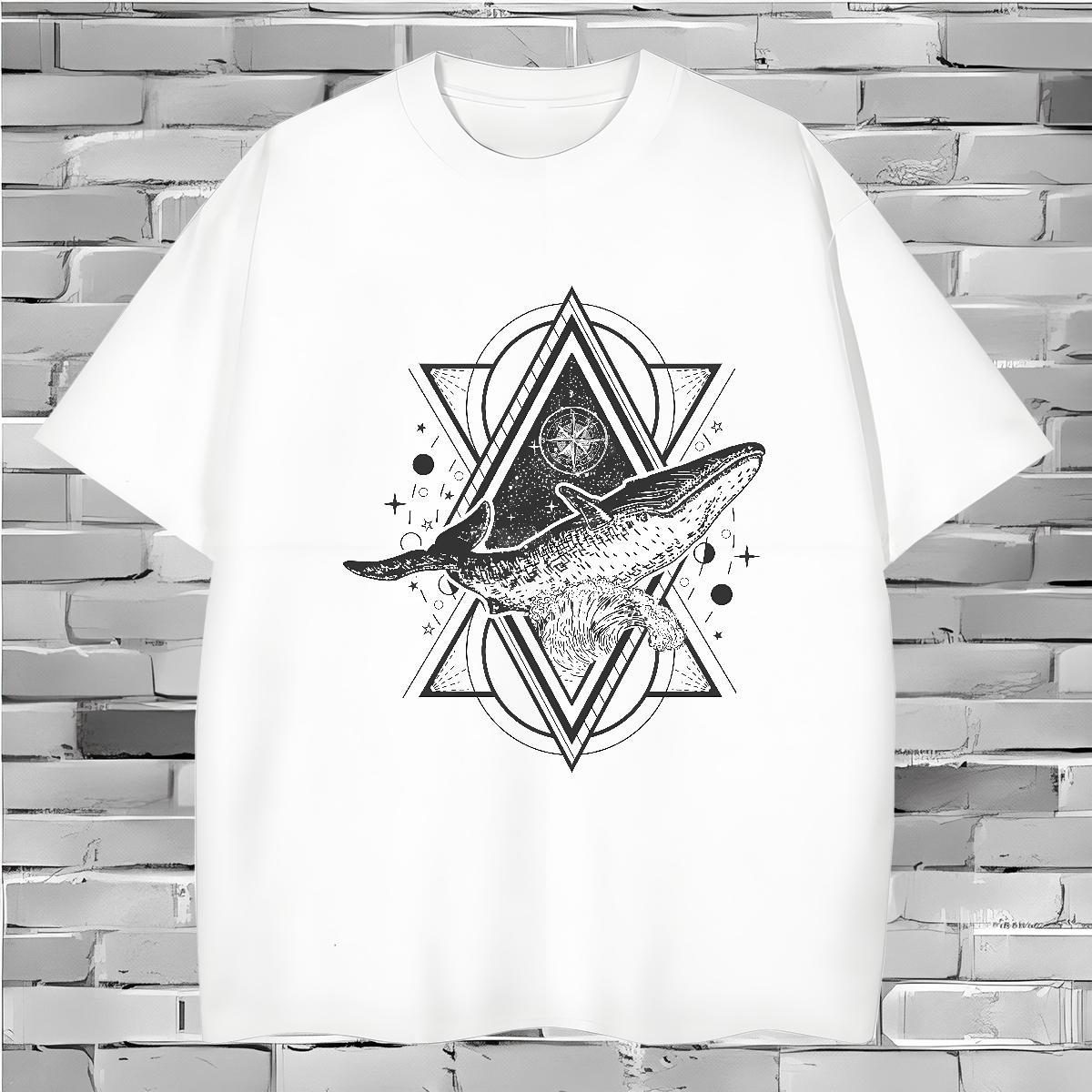 Loose Men T Shirts 230g Cotton eye of the devil Hip Hop Custom Print Plus Size O-Neck Short Sleeve Men Tops Tees DIY Customized Tshirts