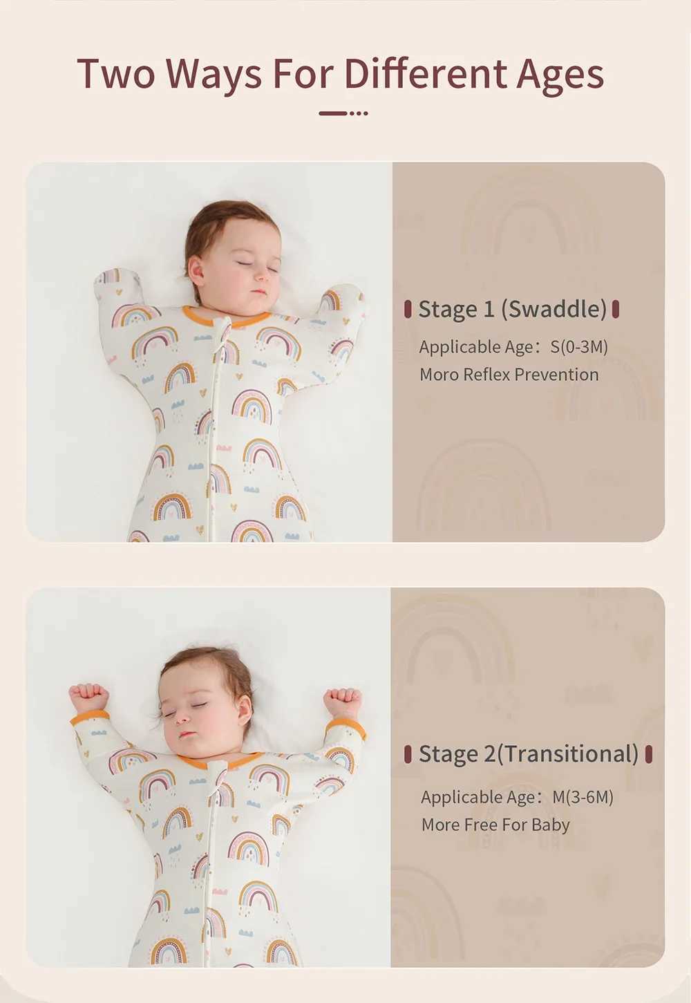 Sleeveless Vest Baby Sleeping Bag Cotton Thin Breathable Pajamas Anti-Kicking Cocoon for Newborn Envelope Sleep Sack Bedding M240824