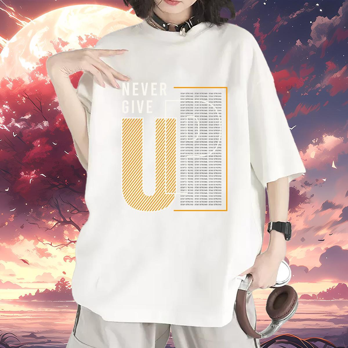5A Couples T Shirts 100% Cotton 230g letter Hip Hop Street Woman T Shirts Crew Neck Customized Tshirts
