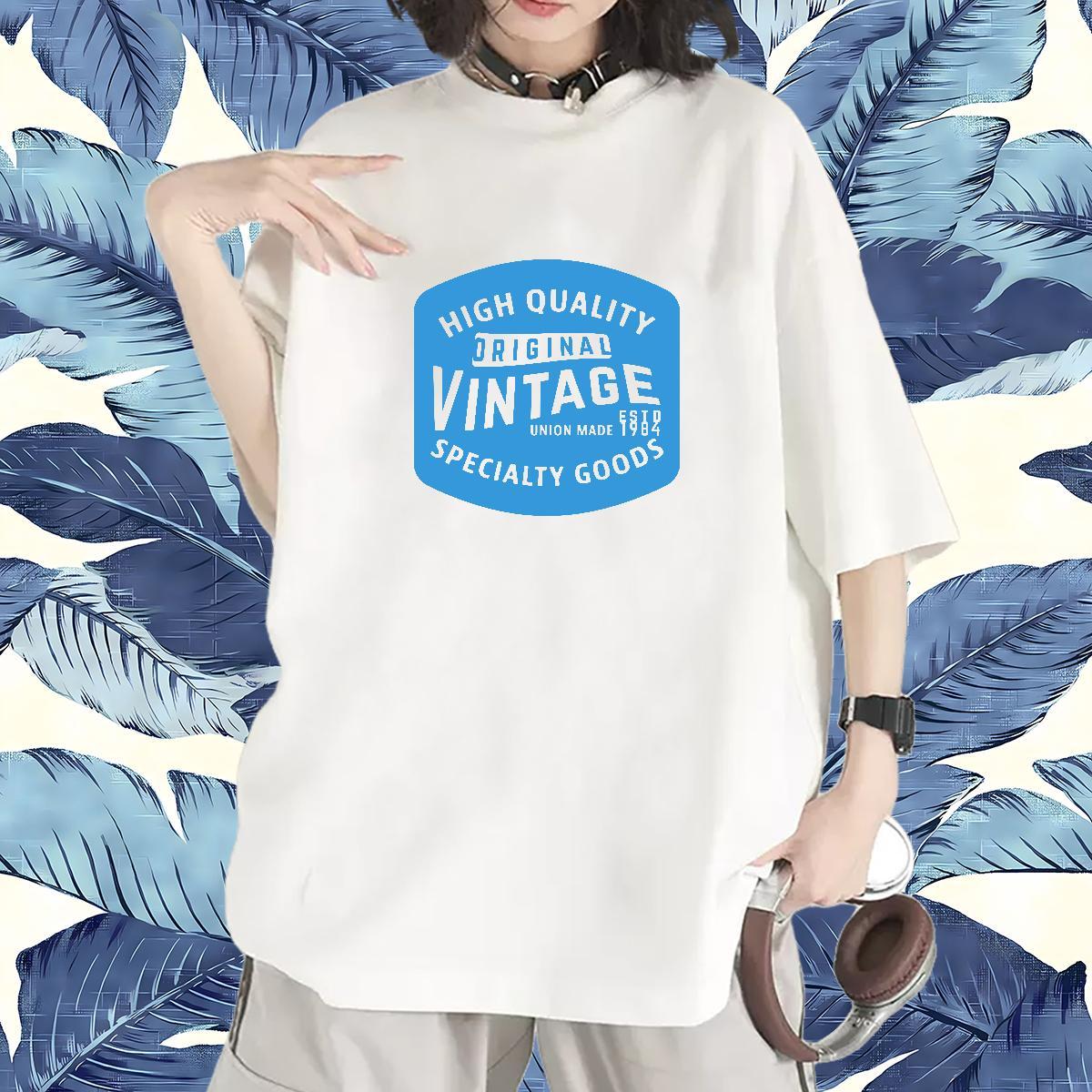 Designer Women Tshirts 230g Pure Cotton letter Hip Hop Womens T Shirts O-Neck Short Sleeve Floral Print Top Shirts