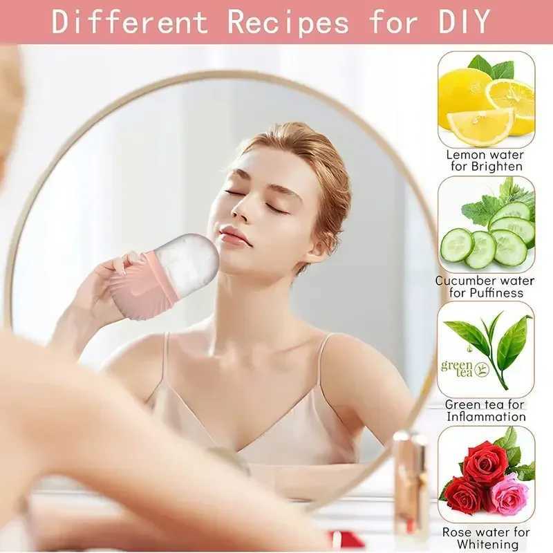 Ice Facial Roller Skin Care Beauty Lifting Contouring Tools Ice Cube Trays Ice Globe Balls Face Massager Skin Care Tool CL240824