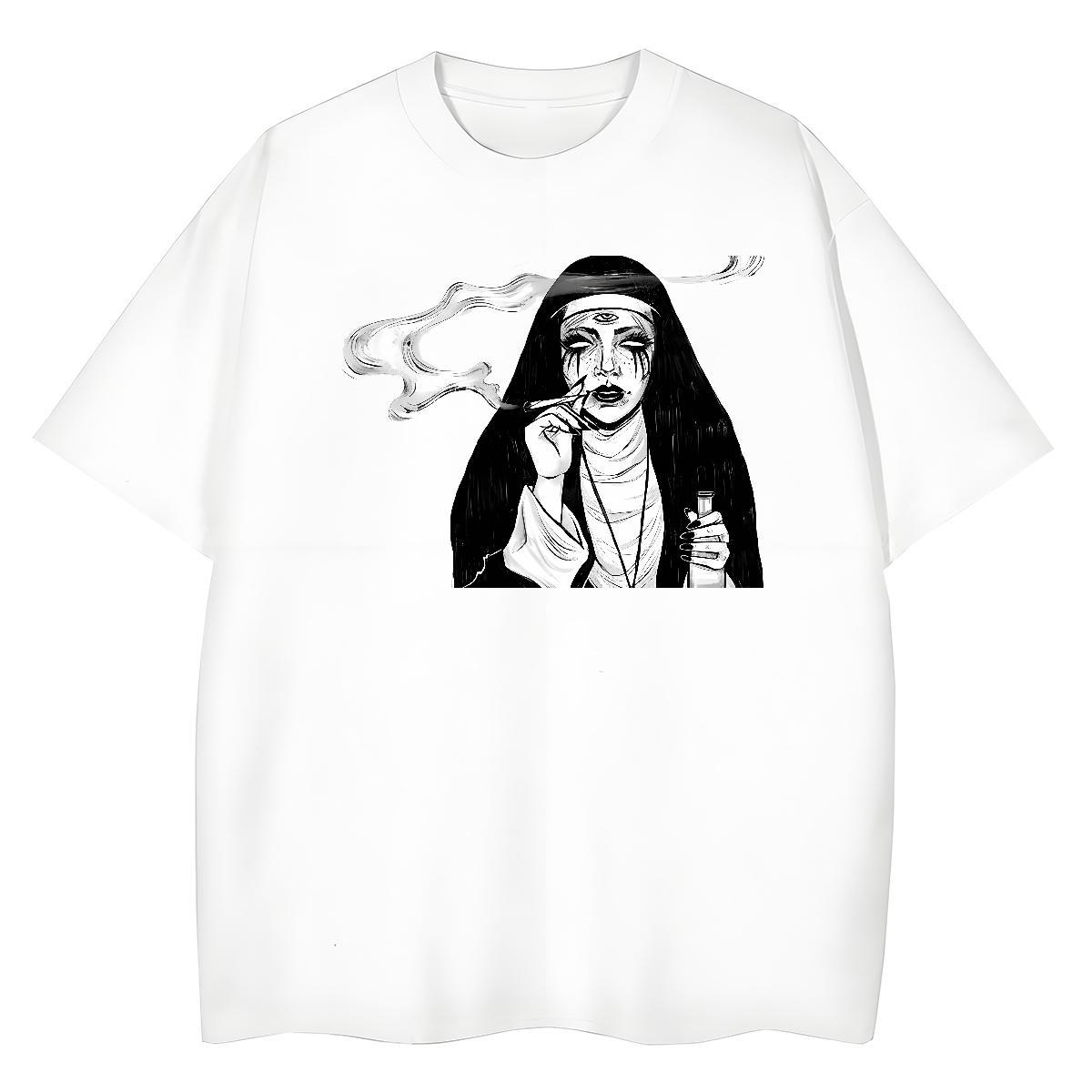 Wholesale Woman Tshirt 100% Cotton 230g nun Casual Sport T Shirt For Woman Breathable Soft Plus Size Custom Tshirts