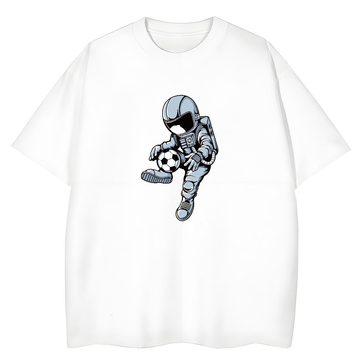 5A Women Tees 230g Cotton universe Daily Wear T Shirts Women Crew Neck Oversized L-4XL Tops Shirt
