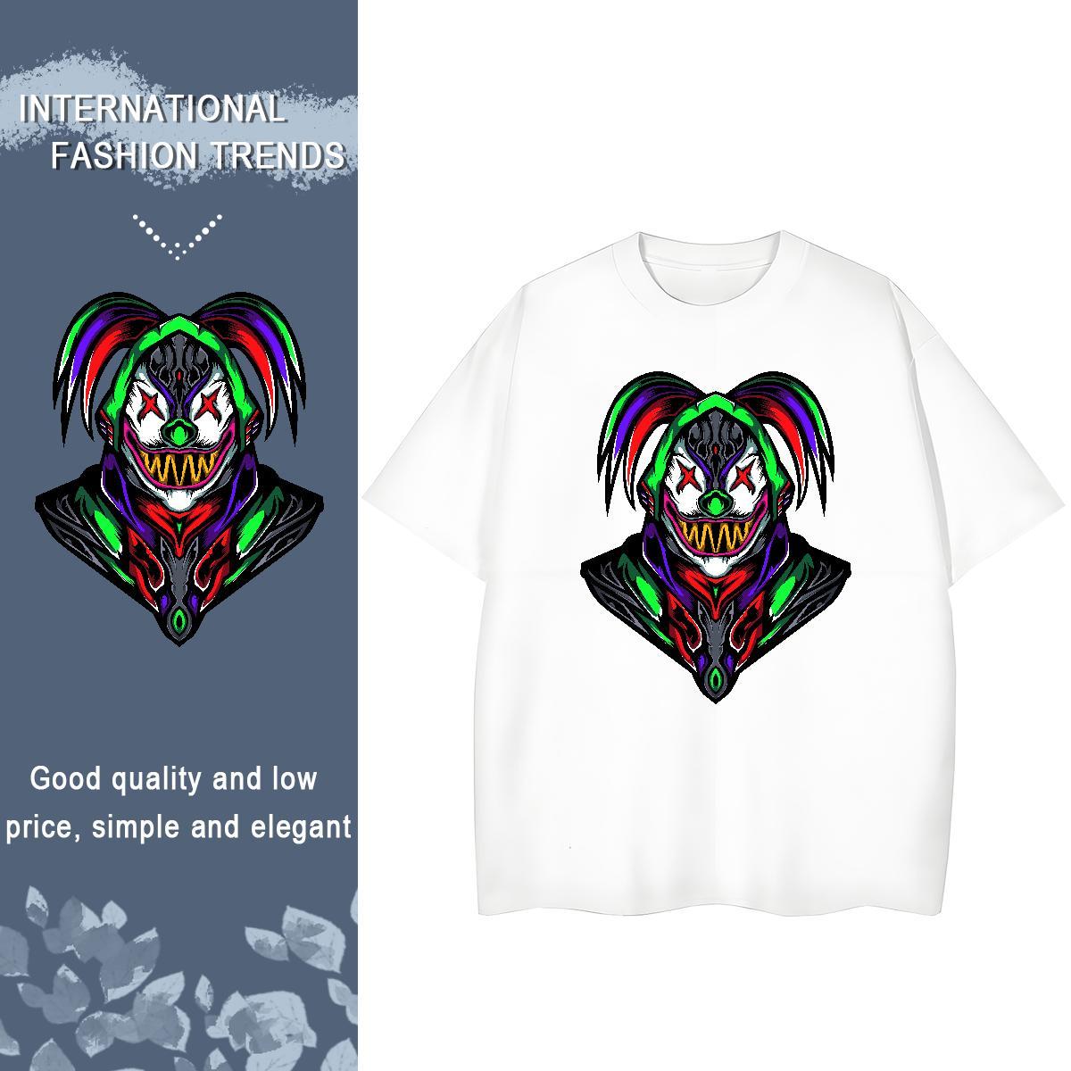 Fashion Casual Woman T Shirts 230g Pure Cotton Short sleeve Soft Sport Joker Lady T shirt Wholesale DIY Anime Printed Polos