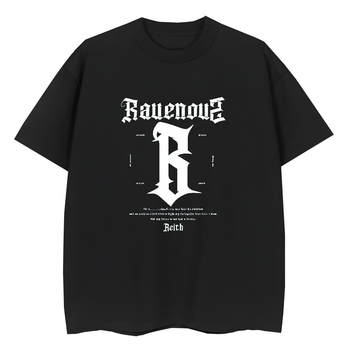 Loose fit Women Tees 100% Cotton 230g letter Hip Hop Street T-Shirts Short sleeve Soft Custom Printing Tops