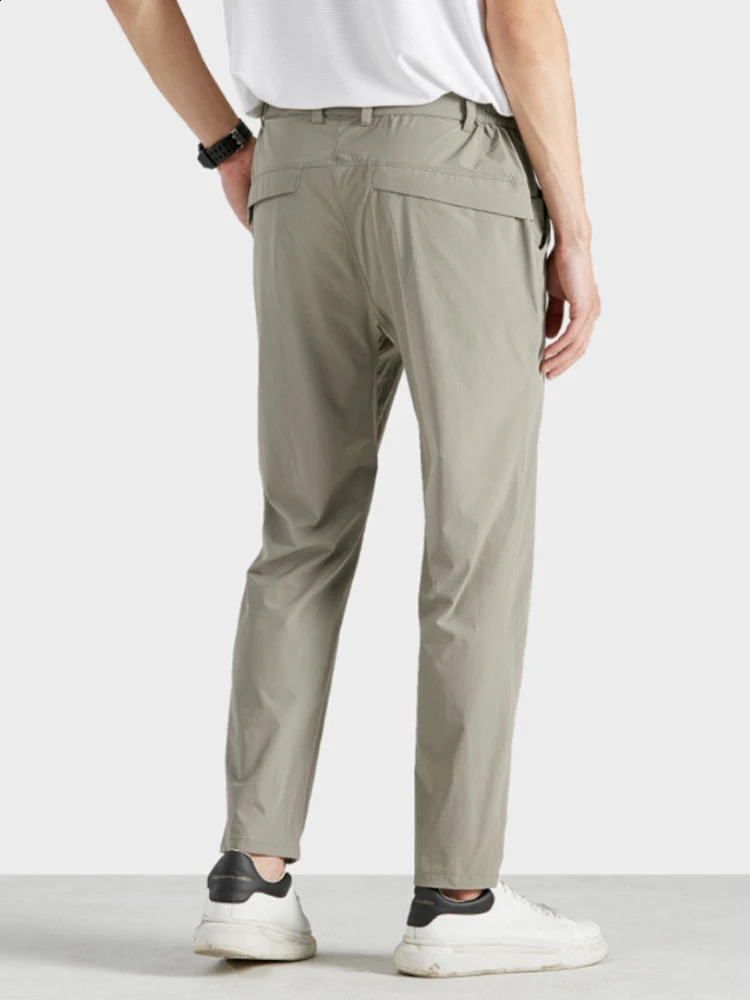 Summer Casual Pants Men Sportswear Breathable Quick Dry Nylon Loose Straight Golf Pant Plus Size Track Trousers 8XL 240824