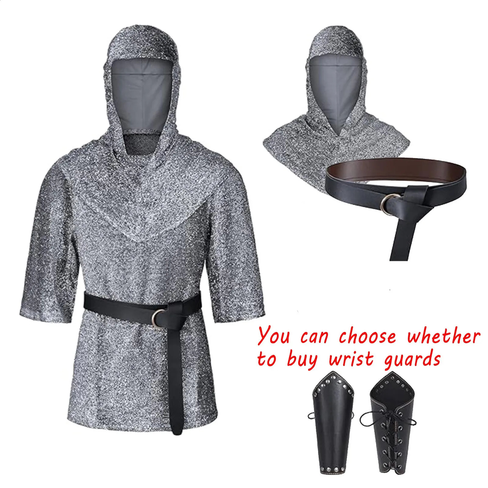 Cosplay Armadura Medieval Renaissance Armor Tuning Coil Knight Cowboy Crusader Costume Fighter Set Halloween Carnival Dress Up 240823