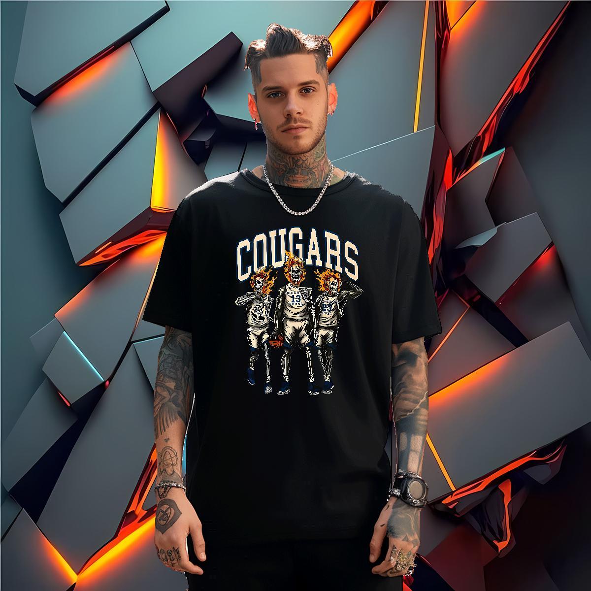 Free Shipping T Shirt For Man 230g 100% Cotton skull Summer Casual Oversized Breathable Short Sleeve Men Tshirts Fashion Designer Tees Shirts