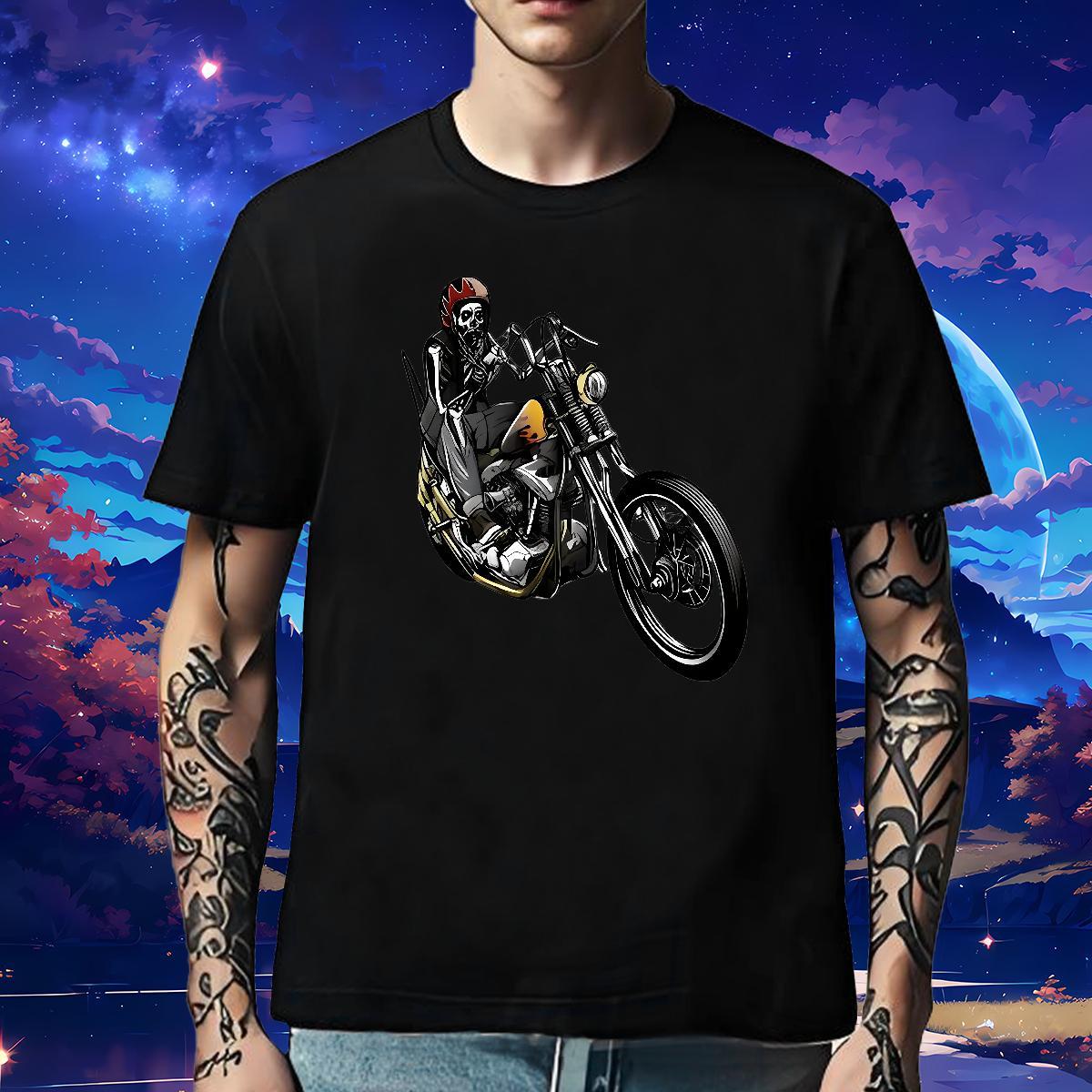 Classic Men T Shirts 230g Pure Cotton skull Sports Casual Oversized 3XL 4XL Breathable Short Sleeve Tshirt for Man Woman Factory Direct Clothings