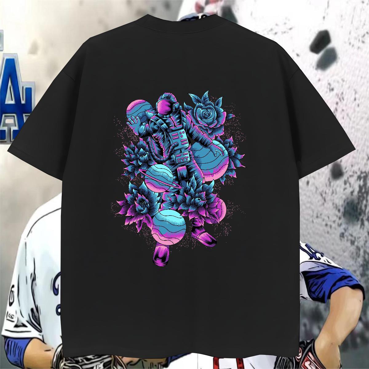 Soft T-Shirts 230g 100% Cotton ET Home Outdoor Custom Printed Crew Neck Couples T Shirts Casual New Tees Shirts