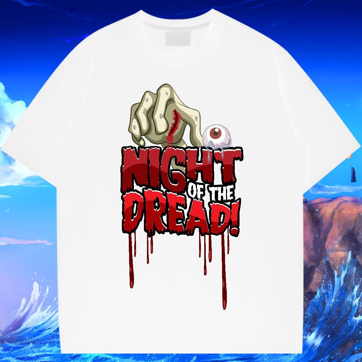 High Quality T-Shirts 100% Cotton 230g skull Summer Casual Customized Breathable Crew Neck Tshirts DIY Tops Tees