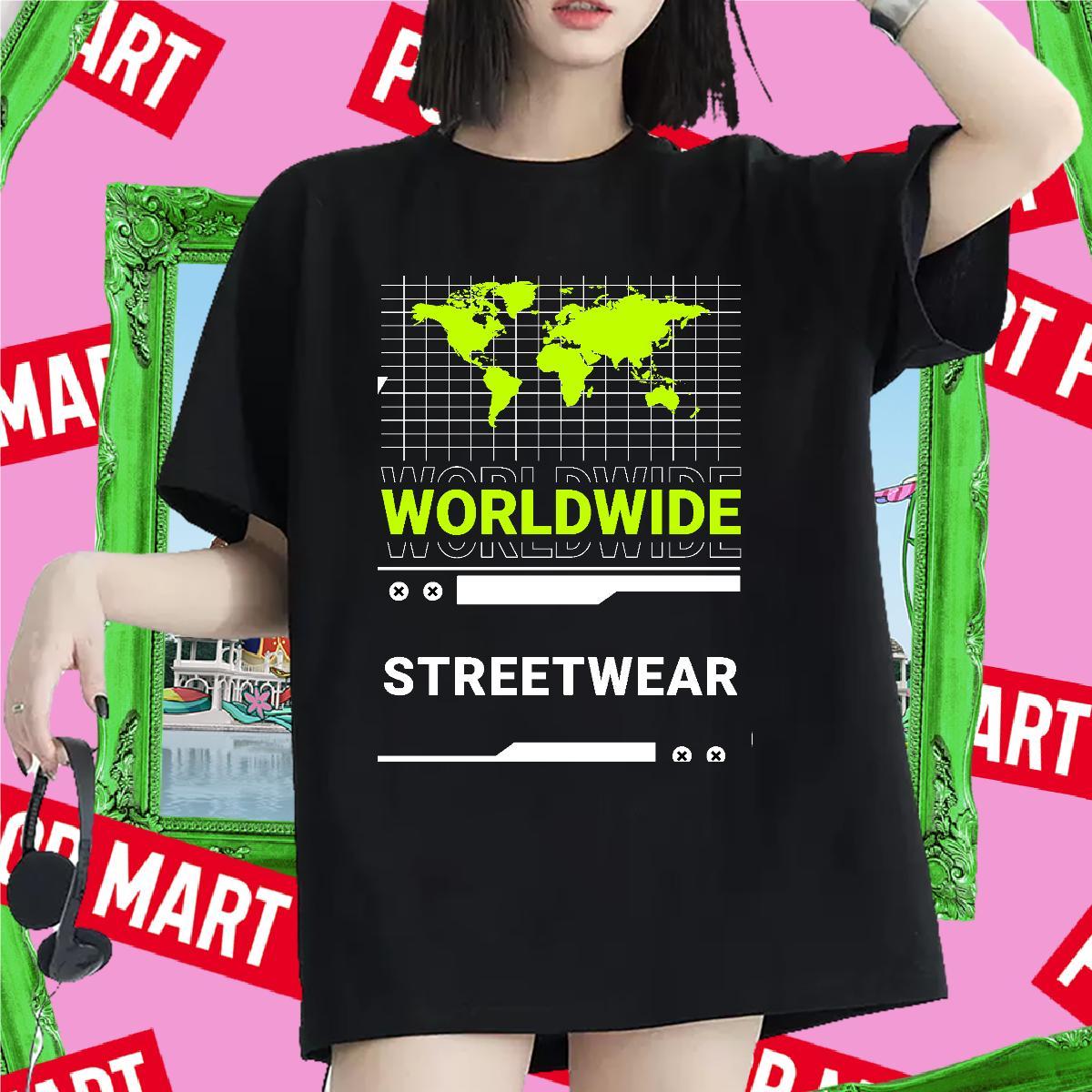 Comfortable Women Tshirts 230g Pure Cotton letter Street Wear Woman T Shirts Breathable Soft Oversized Tops Shirt