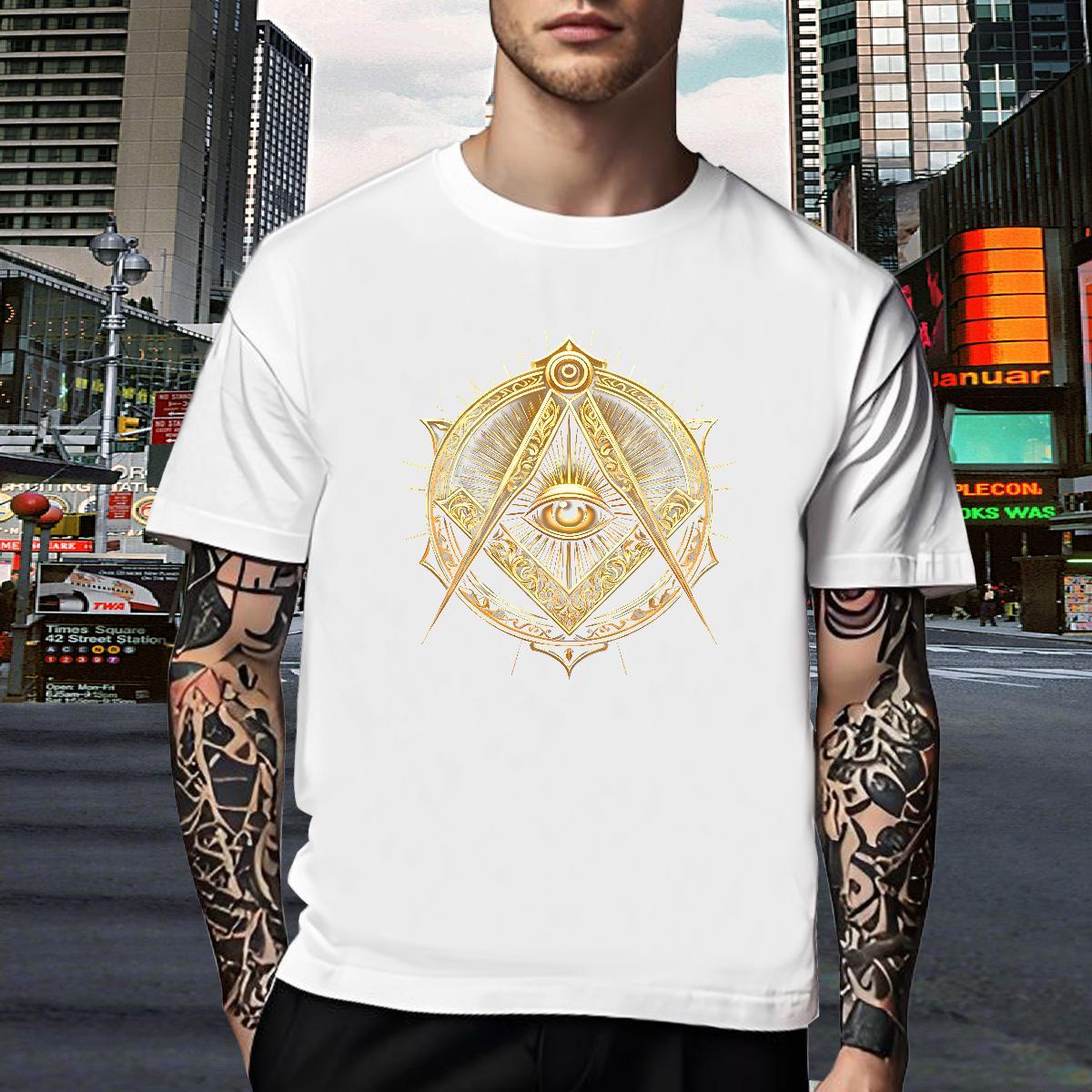 Loose T-Shirts 100% Cotton 230g eye of the devil Daily Outfit Cartoon Printing L-4XL Pure Cotton Men Tshirts Fashion Casual Tees Shirts