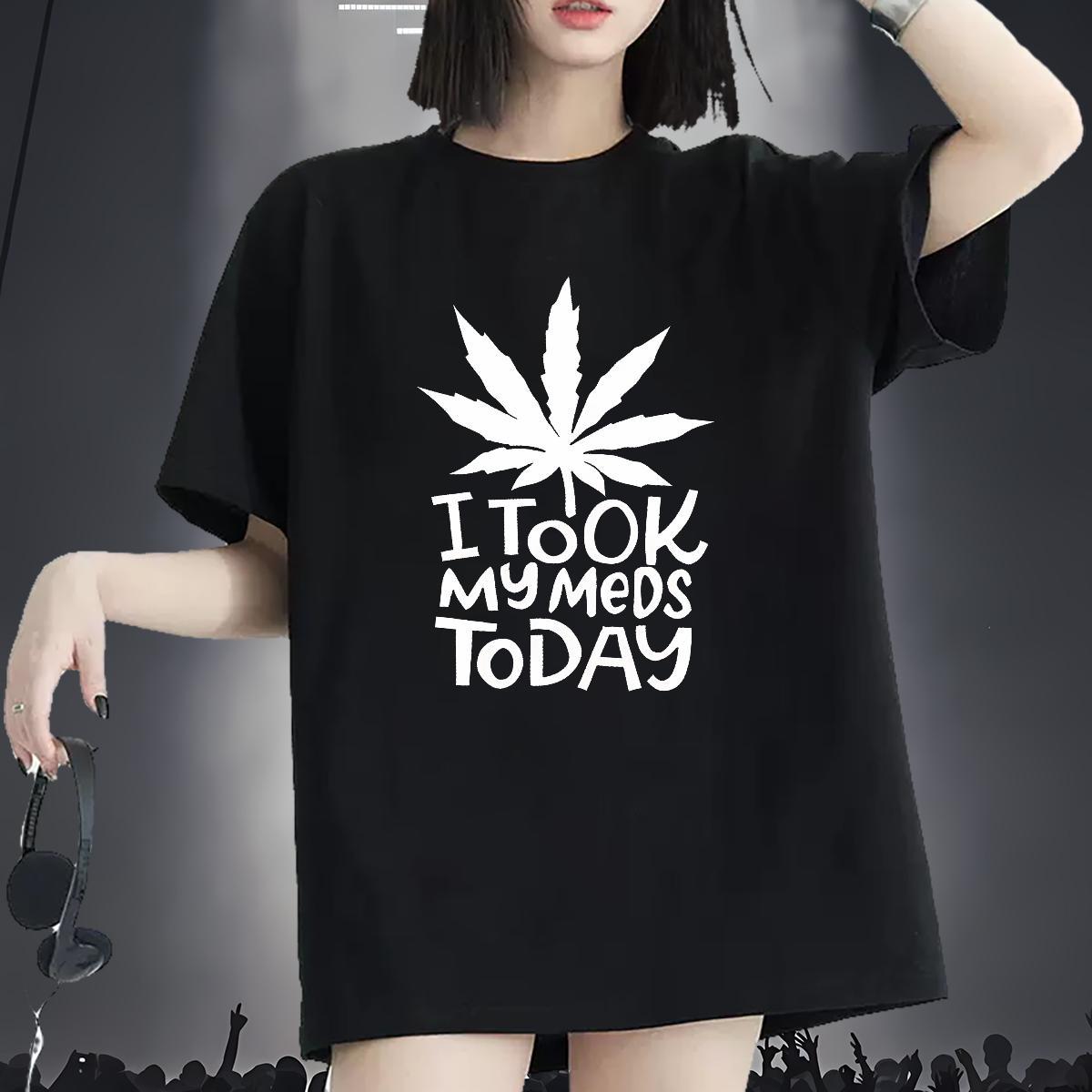 Female Women Tees 230g Cotton letter Outdoor T Shirts Women O Neck Short Sleeves Anime Oversized Polos