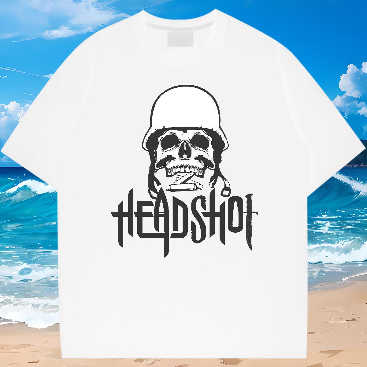 Wholesale Mens T Shirts 100% Cotton 230g skull Outdoor Custom Anime Breathable Men Clothes T-Shirt New Arrival Wear