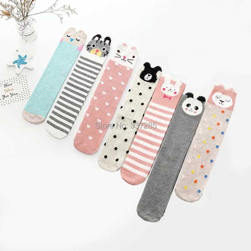 infant Child warmer ankle short lovely socks Cartoon Kids Knee High long cotton Baby cute Animal Over Knee Socks girls stockings CL240824
