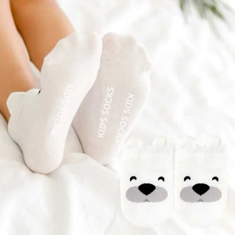 Kids Childrens Socks for Girls Boys Non-slip Print Cotton Toddler Baby Cartoon Ankle Socks Newborns Infant Short Socks Clothing CL240825