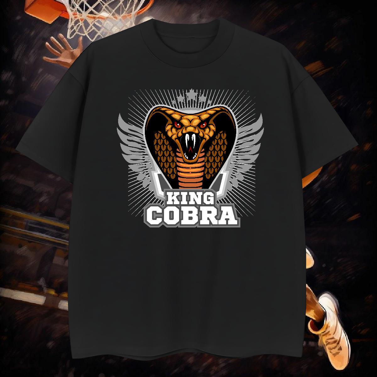 Free Shipping Couples T Shirts cobra Street 230g Cotton Tops Breathable Short Sleeve Comfortable Man T Shirts Custom Printing