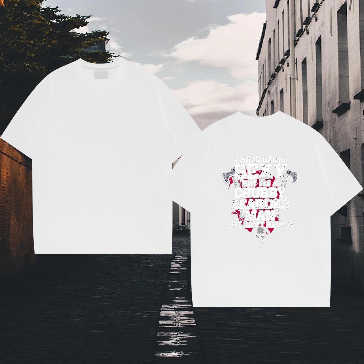 Cool Design Man T Shirts 230g 100% Cotton letter Outdoor Graphic Short Sleeve O-Neck Tshirts Wholesale Clothes