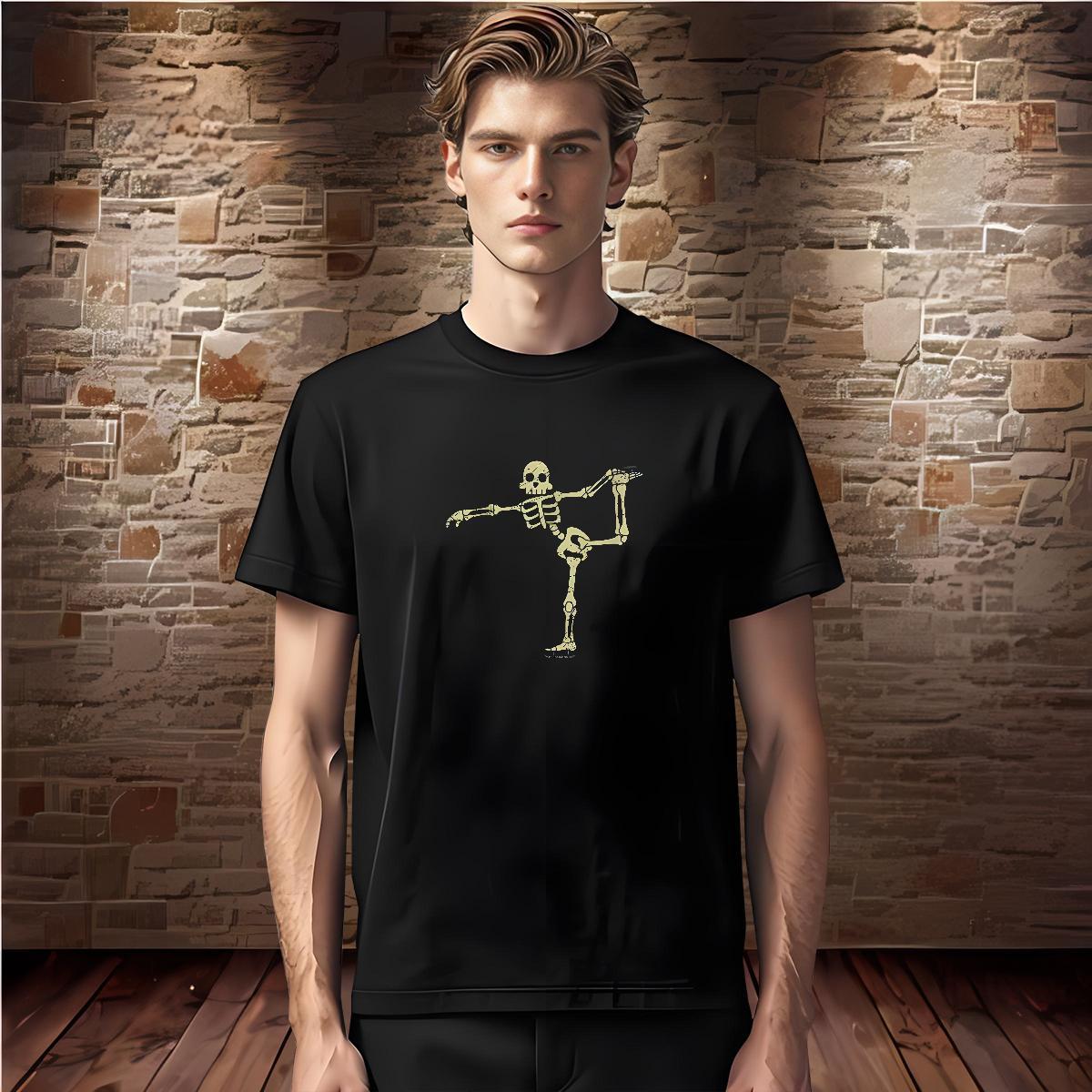Wholesale Mens T Shirts 230g Pure Cotton halloween Casual Daily Wear Graphic Breathable Crew Neck Men Tees Fashion Designer Tops Shirt