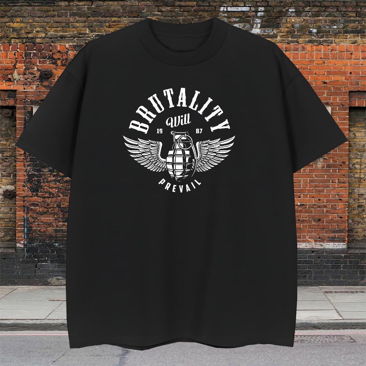 TOP Quality T Shirt For Man 230g Cotton tool Street Wear DIY Anime Breathable Short Sleeve Men Tops Tees Classic Casual Tees Shirts