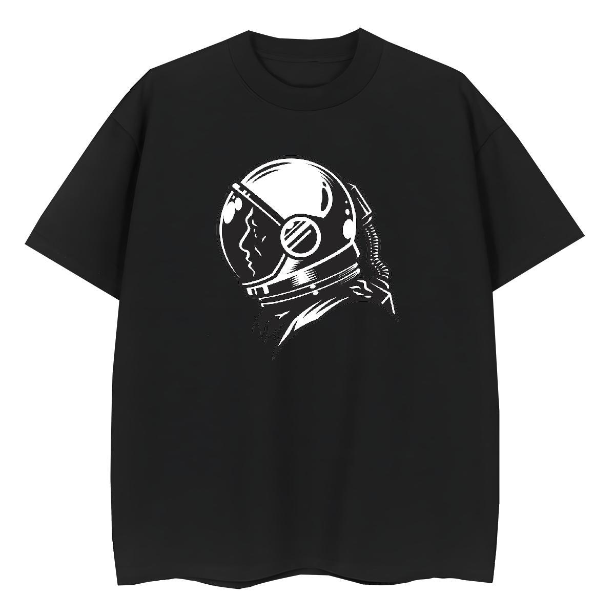 Soft Womens Tshirts 100% Cotton 230g universe Summer Casual T Shirt For Woman O-Neck Short Sleeve Custom Printing Clothes