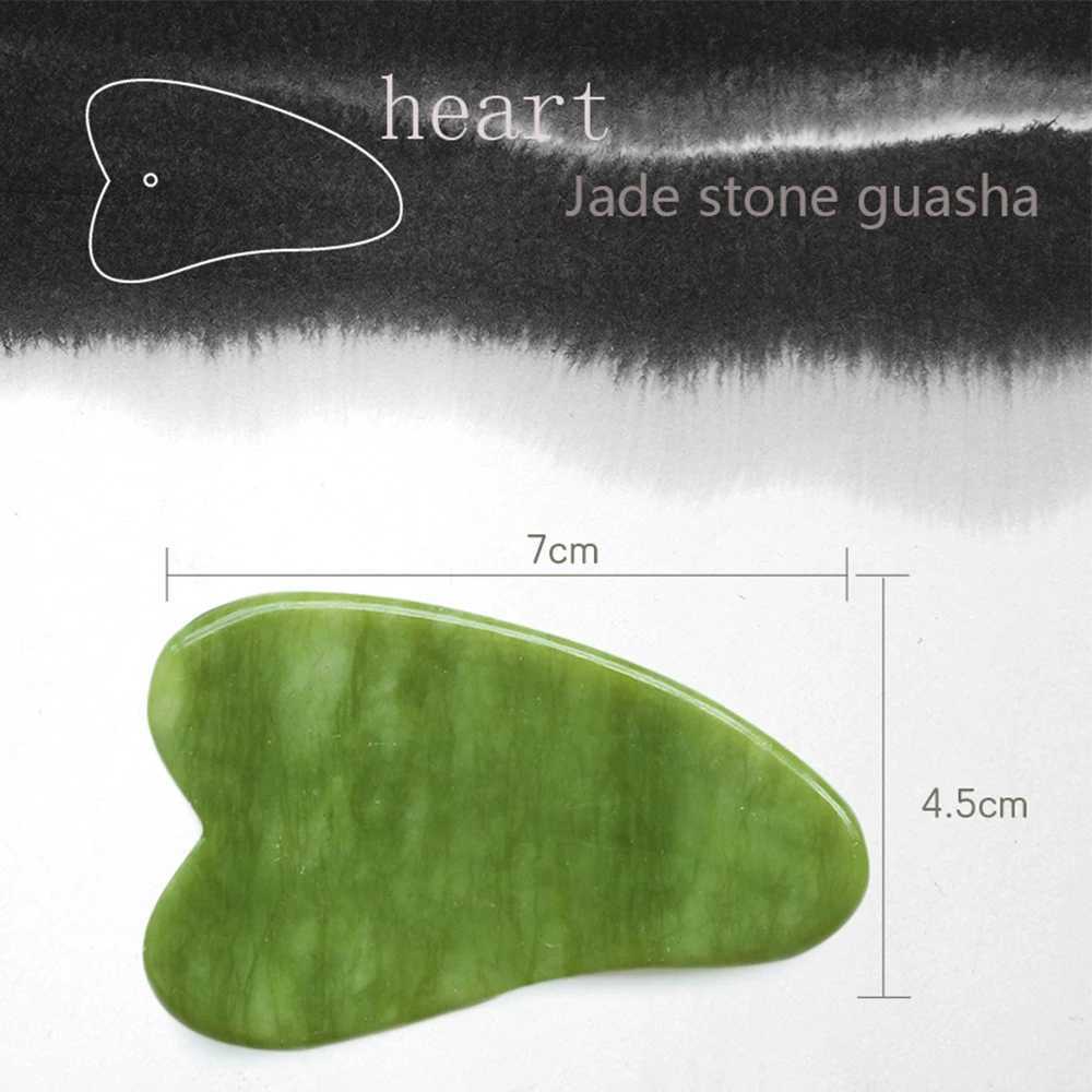 1PC Natural Jade Stone Gua Sha Board Massage Guasha Scraper Plate Face Beauty Health Massager Tools For Face Neck Back Skincare CL240824