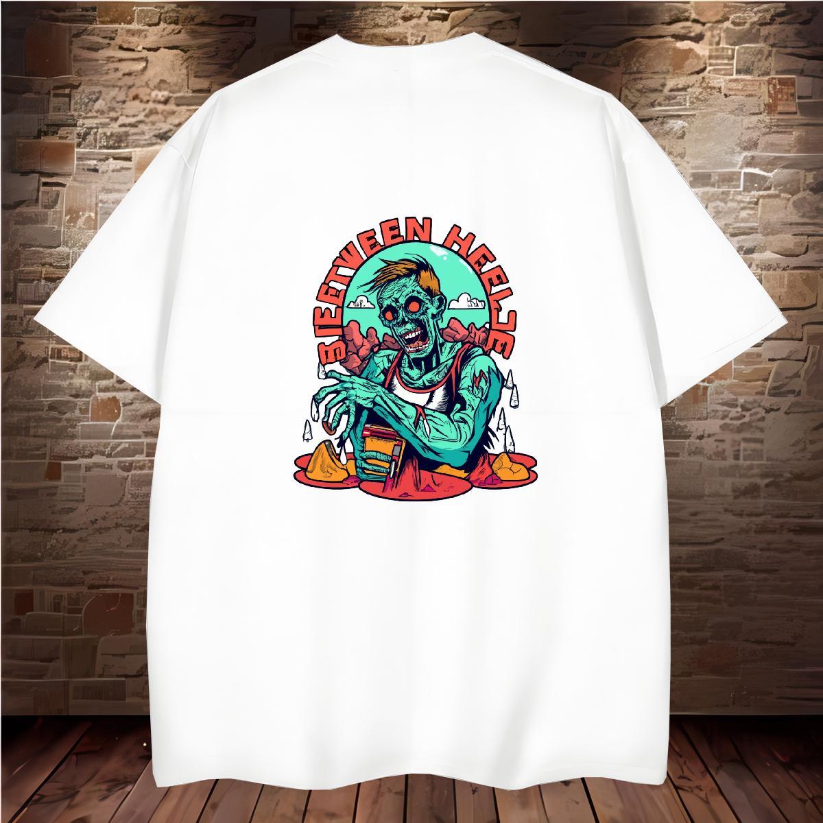 Designer T-Shirts 230g Pure Cotton skull Hip Hop Street Customized Breathable Short Sleeve Couples T Shirts Classic Clothings
