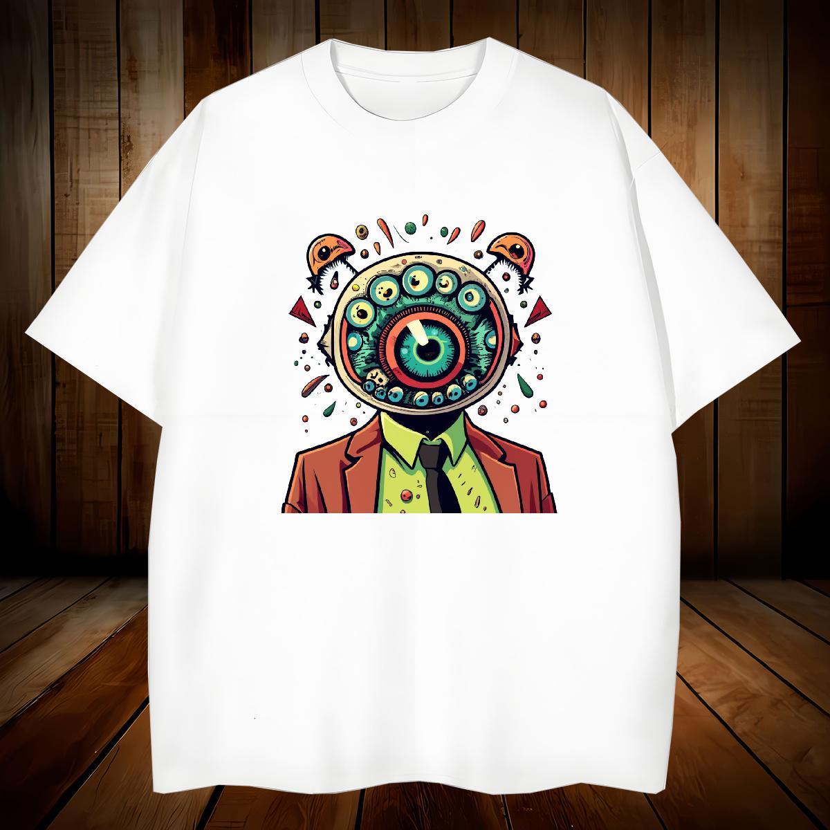 Brand T-Shirts 230g Cotton skull Daily Outfit Custom Print Plus Size Breathable Crew Neck Men Tees Classic Top Tees