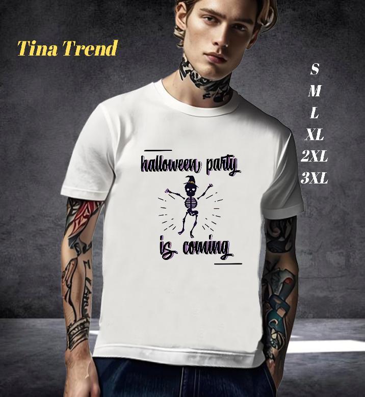 Unisex Men T Shirts 230g 100% Cotton skull Sports Casual Custom Cartoon O-Neck Short Sleeve Men Tops Tees 2024 Wear