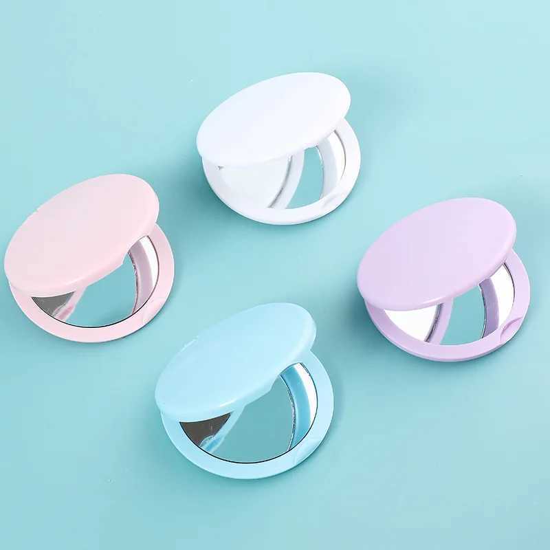 1pc Portable Round Pocket Folding Makeup Mirrors for Girls Women Mini Pocket Vanity Mirror Styling Wholesale 4 ColorsXJ241213